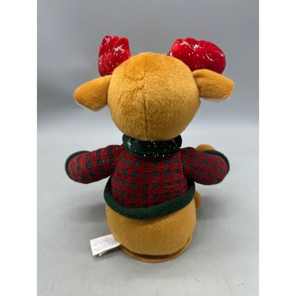 Christams T.L. Toys Plush Moose Toy With Festive Sweater & Scarf 11" Tall READ - Picture 3 of 7